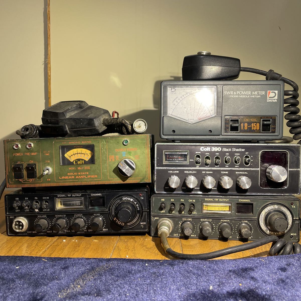 COLT Colt - CB無線機 MKY-8000 MKY-8000S 当時物&frasl;無線機 Yahoo!オークション CB コルト 0 28MHz変更用 80CH wireless : NASAマイク配列可能