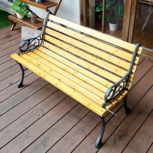 人気の 0161 ガーデンベンチ 木製 ガーデンチェア パークベンチ スチールベンチ おしゃれ ガーデンファニチャー