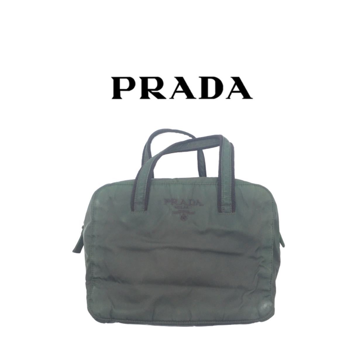 プラダ　ナイロンバッグ　グリーン　ボストン ボストンバッグ ナイロン カーキ（2025/01/16買取） - PRADA プラダ