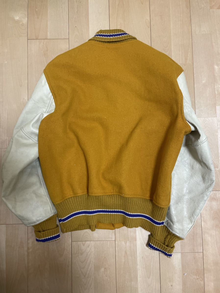 whiting スタジャン 60s 70s マスタード パープル stadium jacket バー 