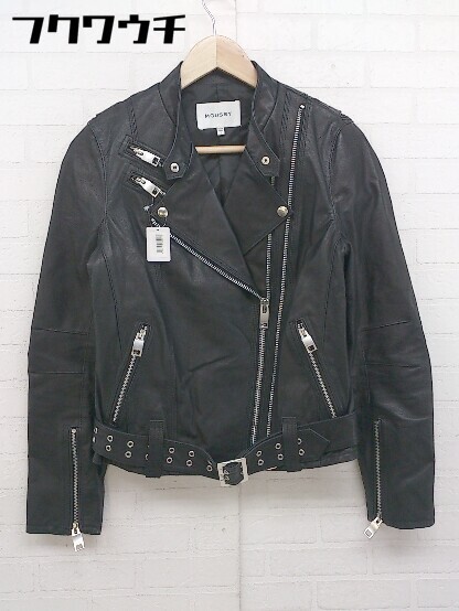 □ MOUSSY マウジー 豚革 ピッグスキン ジップアップ レザー 