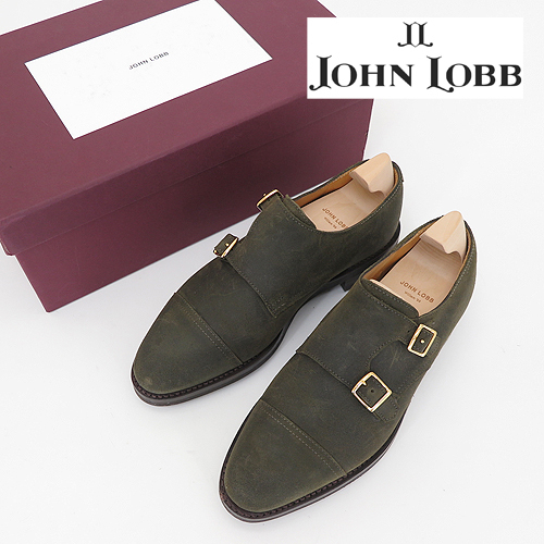 JOHN LOBB ジョンロブ ダブルモンク 5.5E ウィリアム グリーン 箱 袋 