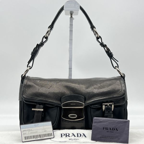 美品】PRADA プラダ ハンドバッグ ワンショルダーバッグ 肩掛けバッグ
