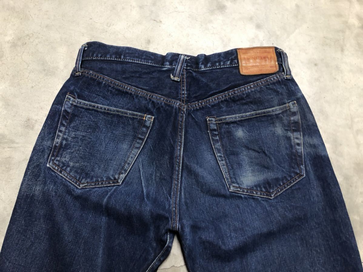 濃紺!! W34 BONCOURA ボンクラ デニム パンツ XX タイプ ヒゲ落ち 日本 