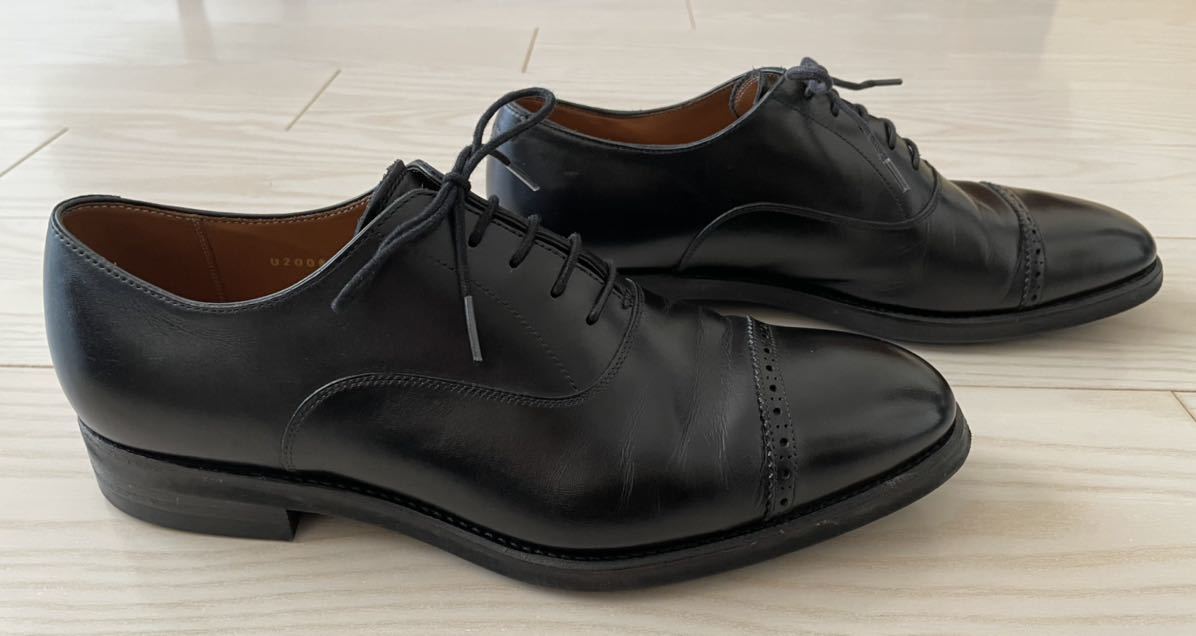 美品 ユニオンインペリアル 撥水レザー パンチドキャップトゥ UK8 26.5 