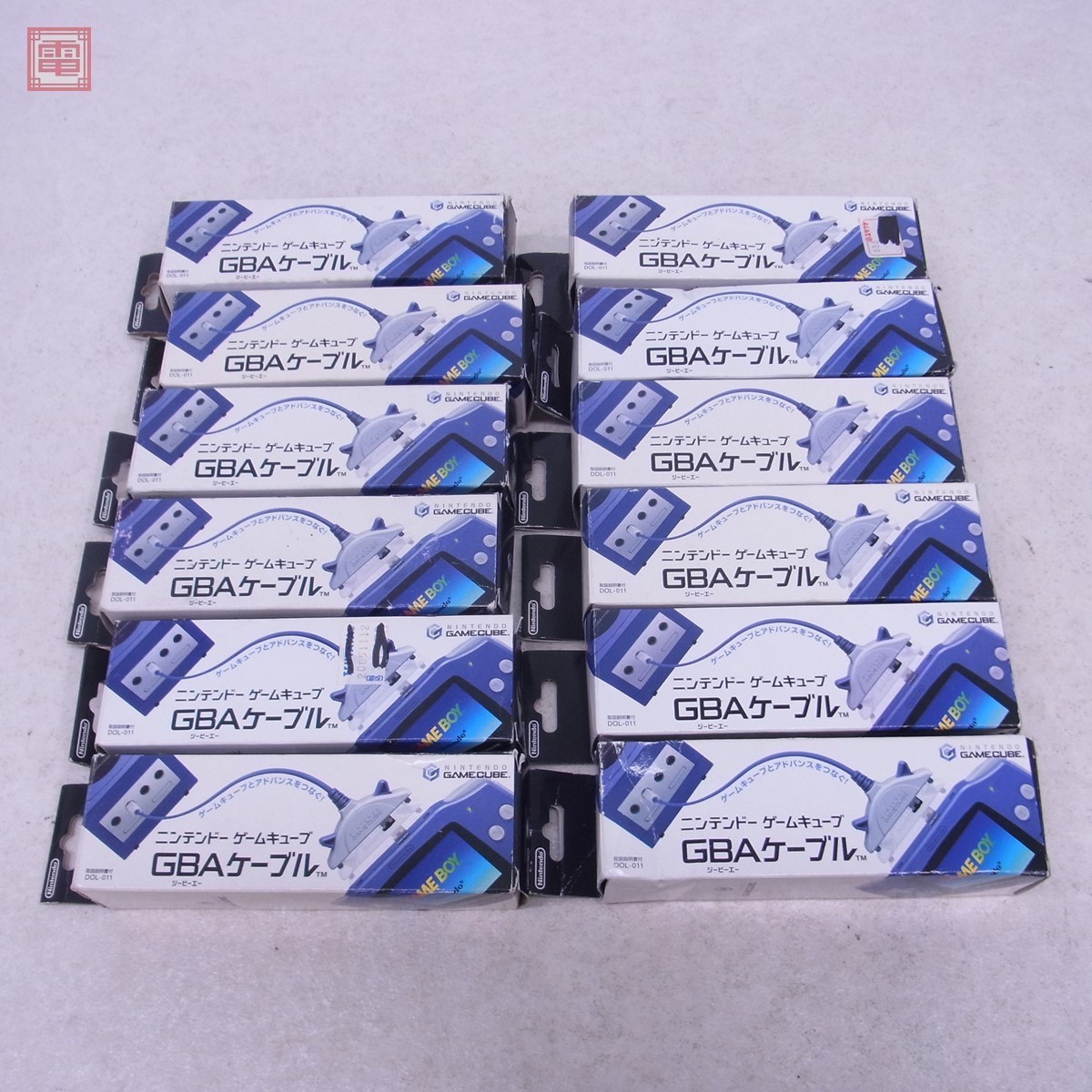 GC ゲームキューブ GBAケーブル DOL-011 まとめて12個セット 箱説付 任天堂 Nintendo 未検品【20 GBAケーブル DOL-011 ゲームキューブ CONNECTION CABLE DOL