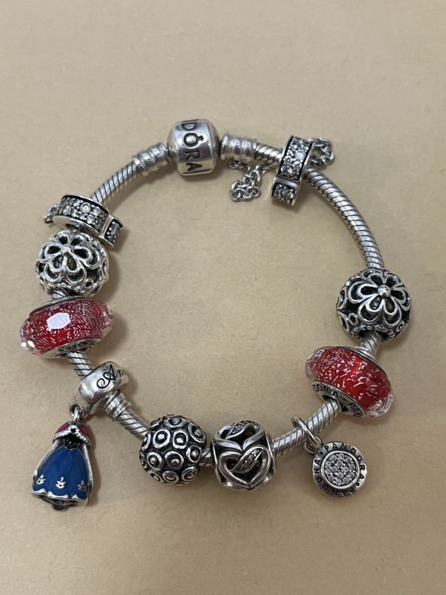 1円 パンドラ Pandora ブレスレットチャーム10点セット パンドラ 