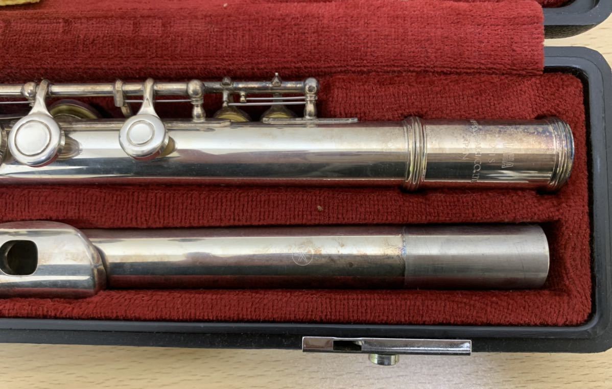 H YAMAHA ヤマハ フルート YFL211S ハードケース付き 管楽器 現状品