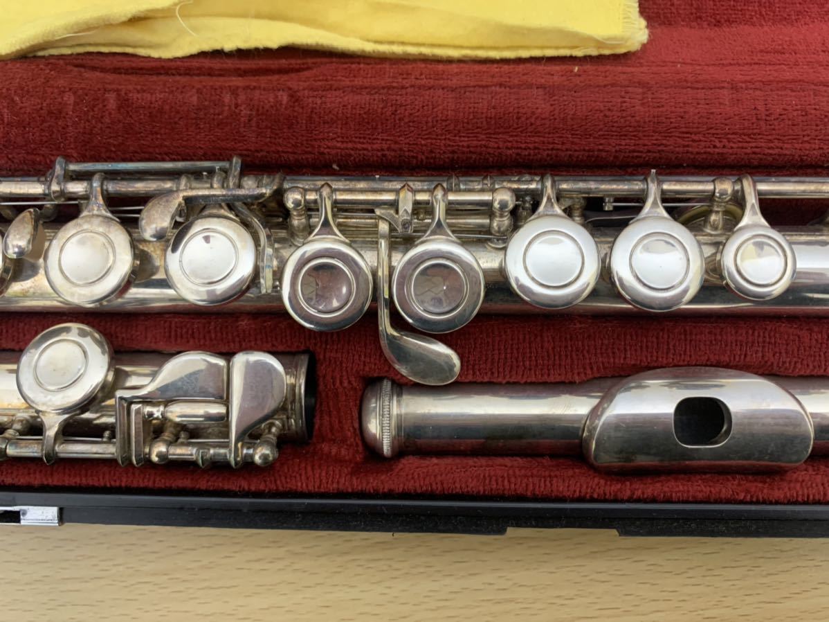 H YAMAHA ヤマハ フルート YFL211S ハードケース付き 管楽器 現状品