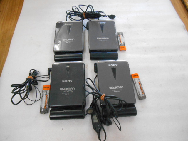 ☆ジャンク SONY WALKMAN×4個 （ WM-EX1×3個/WM-FX1×1