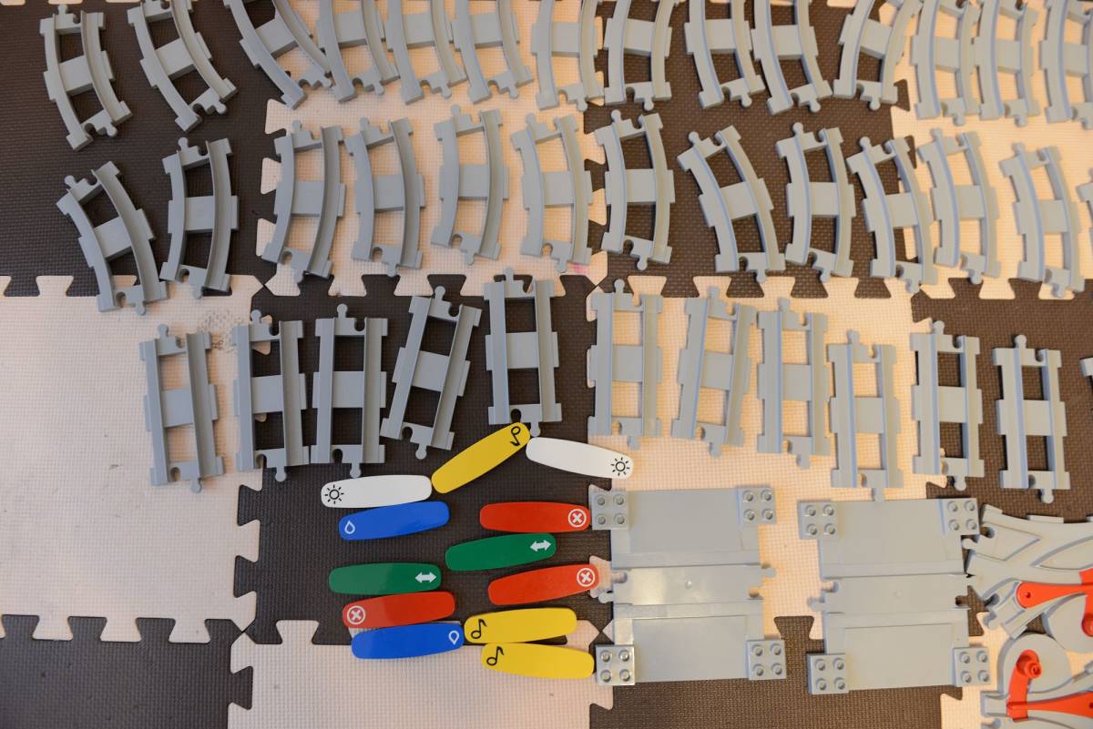 デュプロ レゴ : デュプロのまち LEGO トレインレールセット 0 おもちゃ まちのトレイン duplo 1 デラックストレインセット 2 レゴ(LEGO) 単品曲線レール12個 鉄道橋とレール