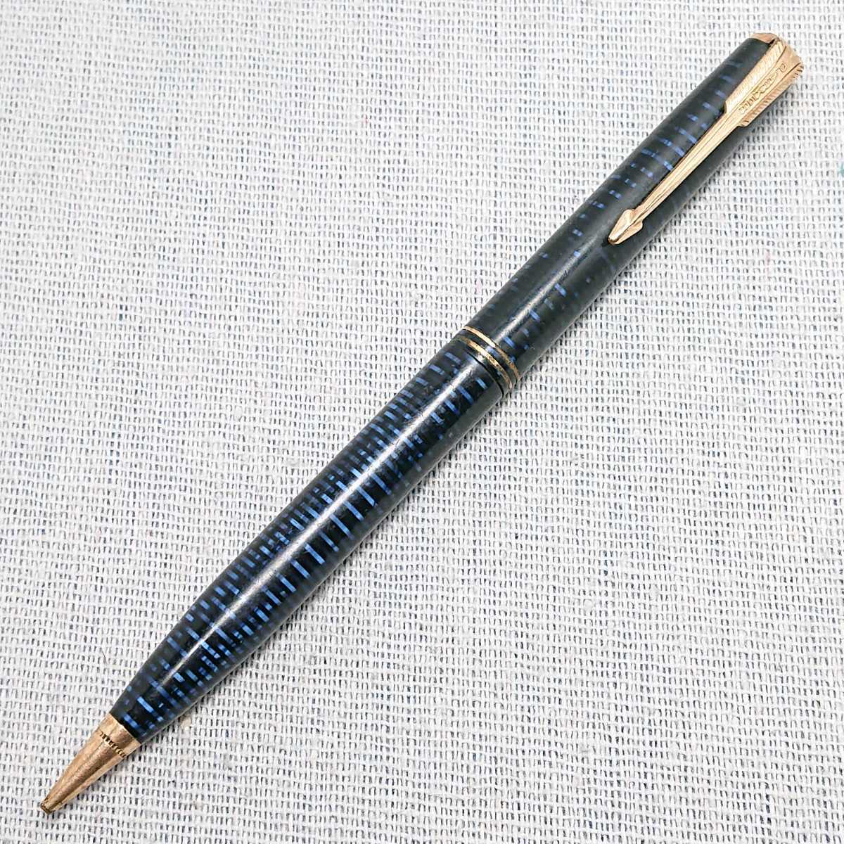 パーカー parker バキュマチック シャーペン シャープペンシル 青 名