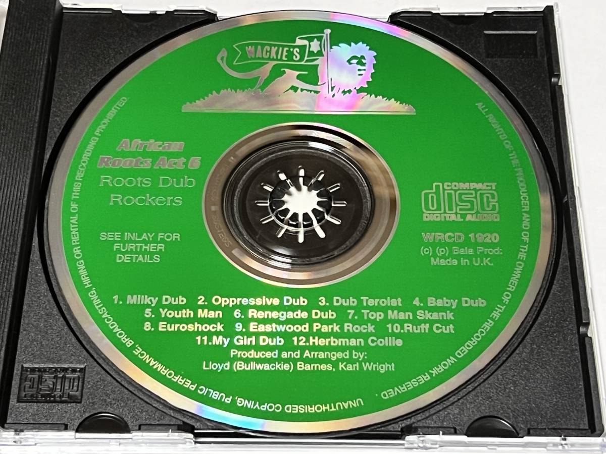 Roots Act African 0 CD – Wackies Wackie's 1 Music Apple Wackiesの