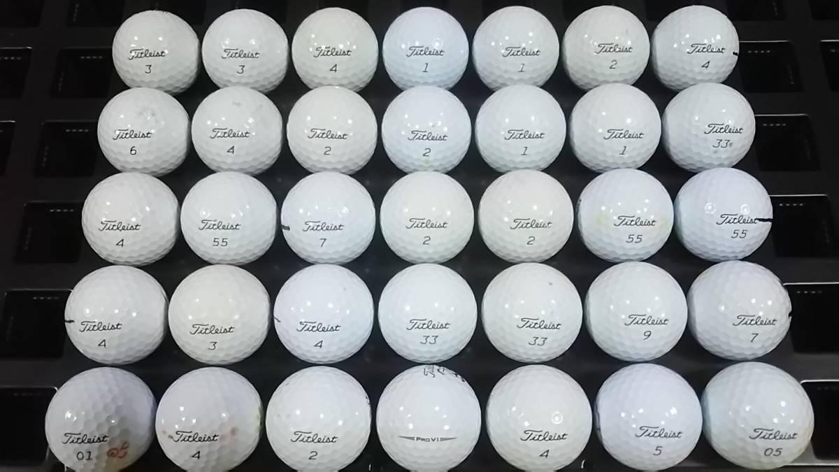 3301　A級　ロストボール　タイトリスト（PROV1）　35球