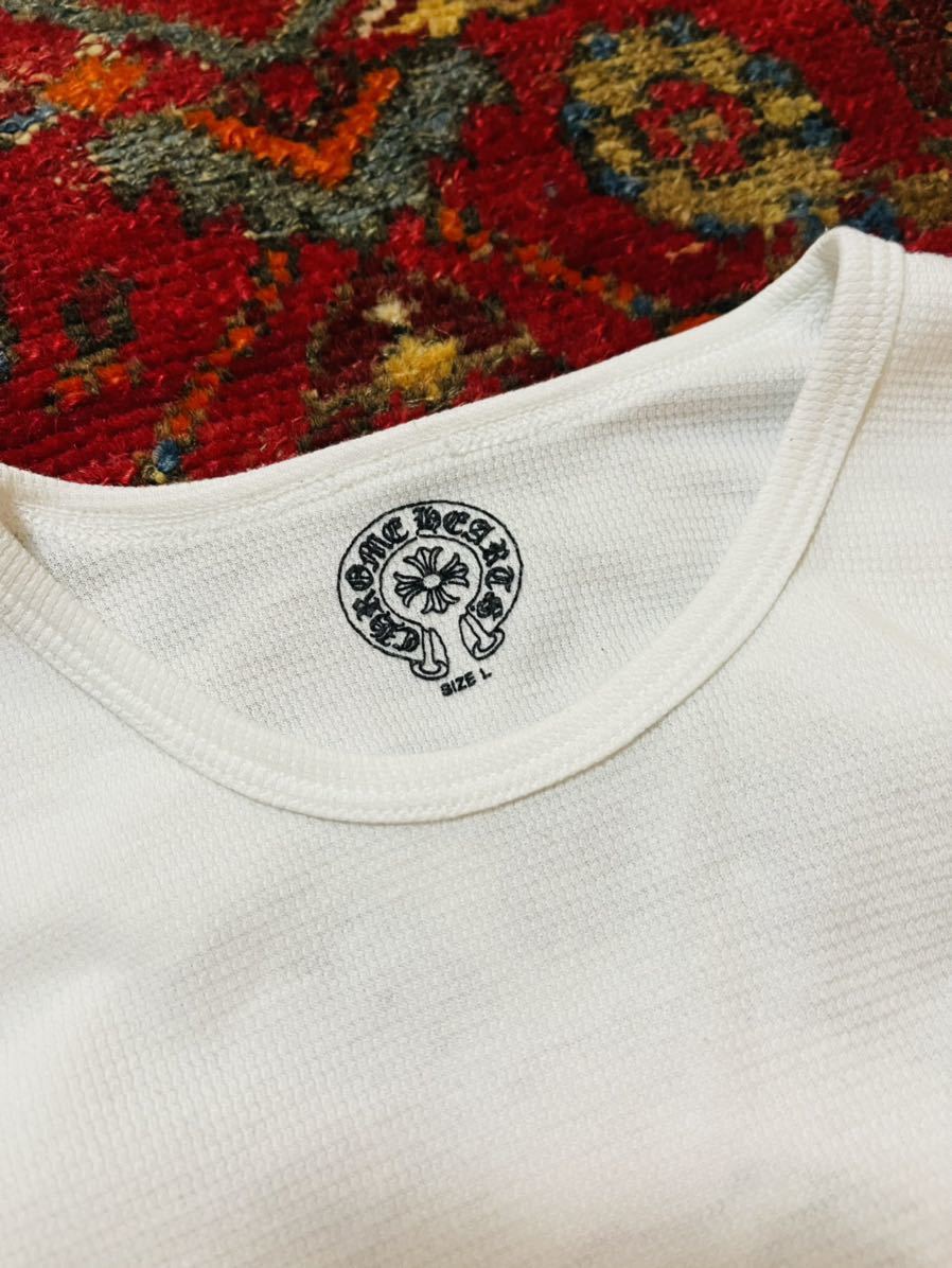正規品 クロムハーツ ローリングストーンズ 刺繍サーマル ロンT L ホワイト chromehearts rollingstones トップス クロムハーツ HEARTS CHROME 新品 0 ローリングストーンズの通販
