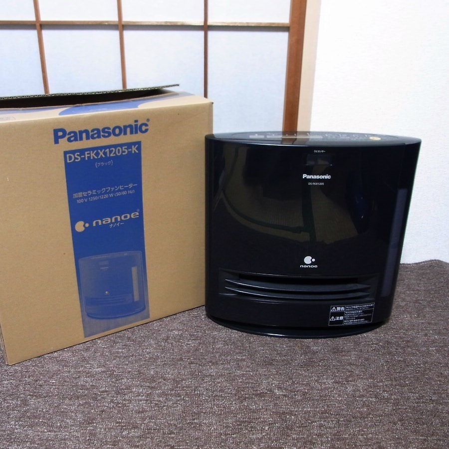 Panasonic 加湿セラミックファンヒーター ナノイー DS-FKX1205-K 