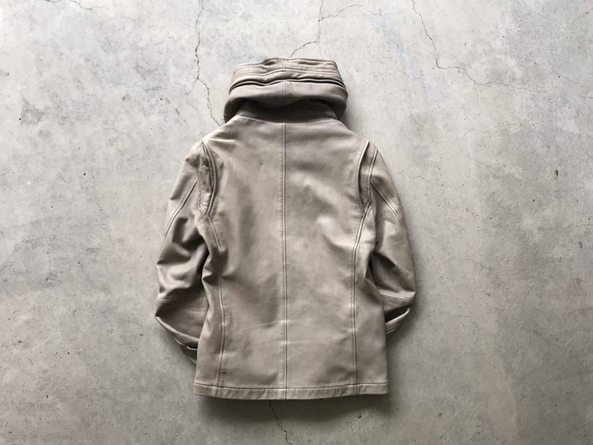 KATHARINE HAMNETT LONDON ゴートスキン レザー ライダースジャケット