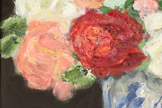 朝井閑右衛門 薔薇 絵画など美術品の販売と買取 東京・銀座 朝井閑右