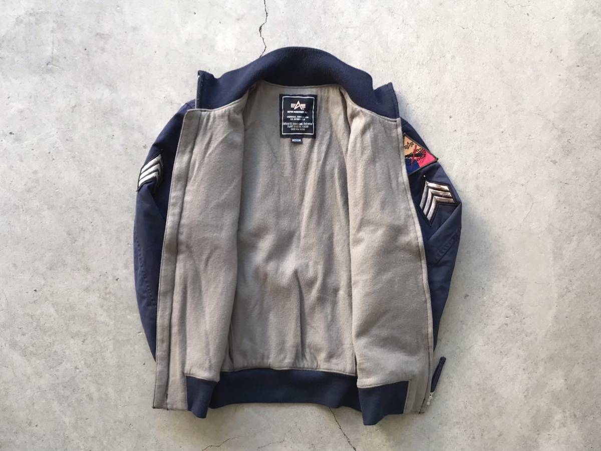 ALPHA INDUSTRIES ワッペンカスタム タンカースジャケット M アルファ 