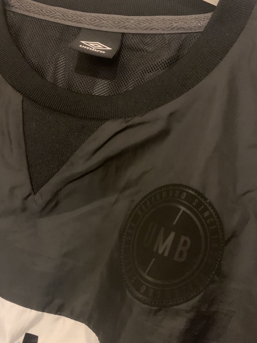 美品　USED URA アンブロ　ピステ上下セット　ブラック　×ホワイト　Lサイズ_3
