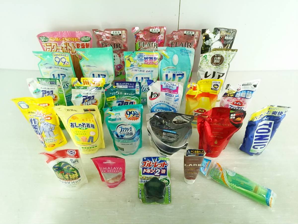 日用品 まとめ売り 15点 洗剤・柔軟剤など 2024年9月】洗濯洗剤の