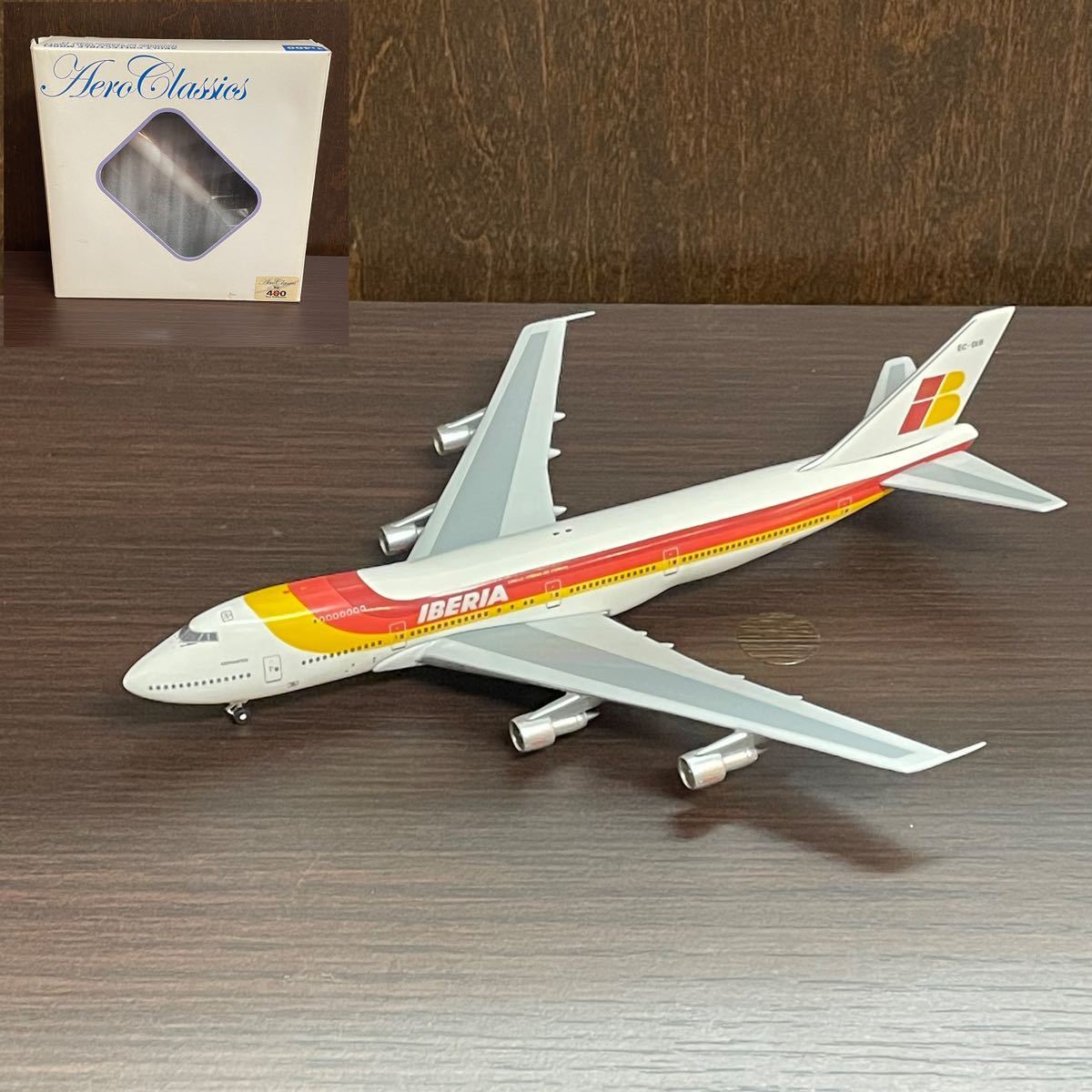 Aero Classics イベリア航空 EC-DIB 1:400 ダイキャスト 航空機模型 #ビンテージ 飛行機 ボーイング747