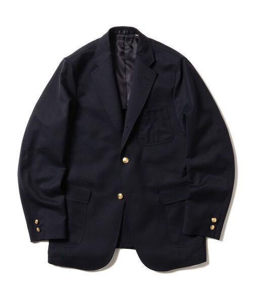試着のみBEAMS PLUS / ウール コーデュラナイロン 3ボタン ブレザー