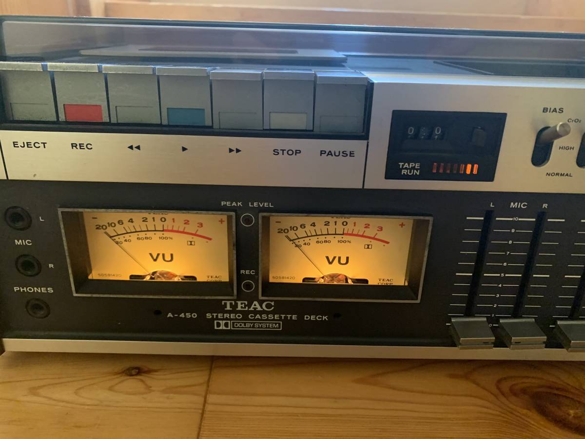 TEAC ステレオカセットデッキ A-450 ジャンク A-450 TEAC ティアック