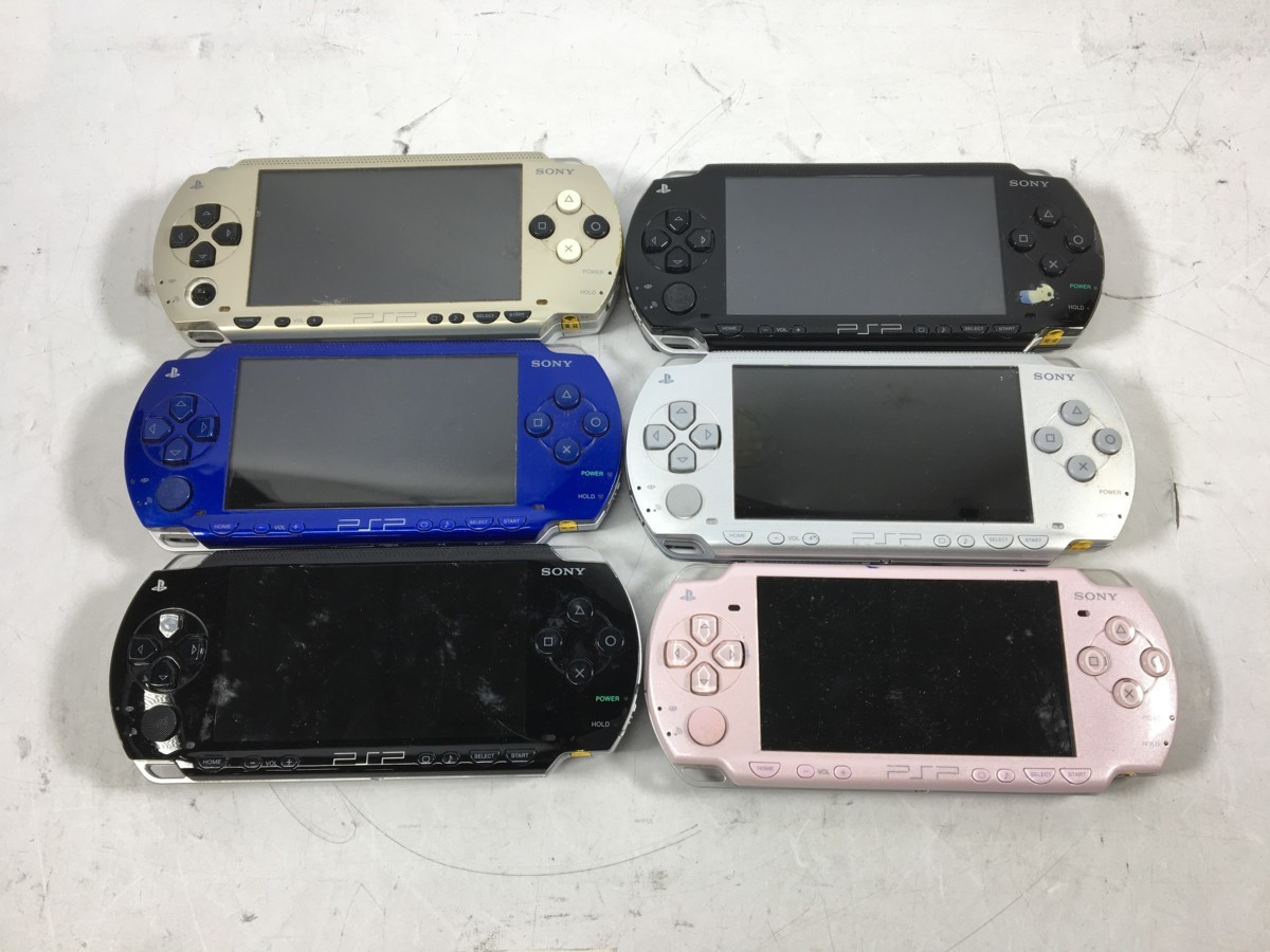 PSP Portable SONY Playstation PSP-3000 Console PlayStation PSP-1000 プレイステーション・ポータブル Blue Vibrant ♪△SONY ソニーPSP com: Sony 4点セット