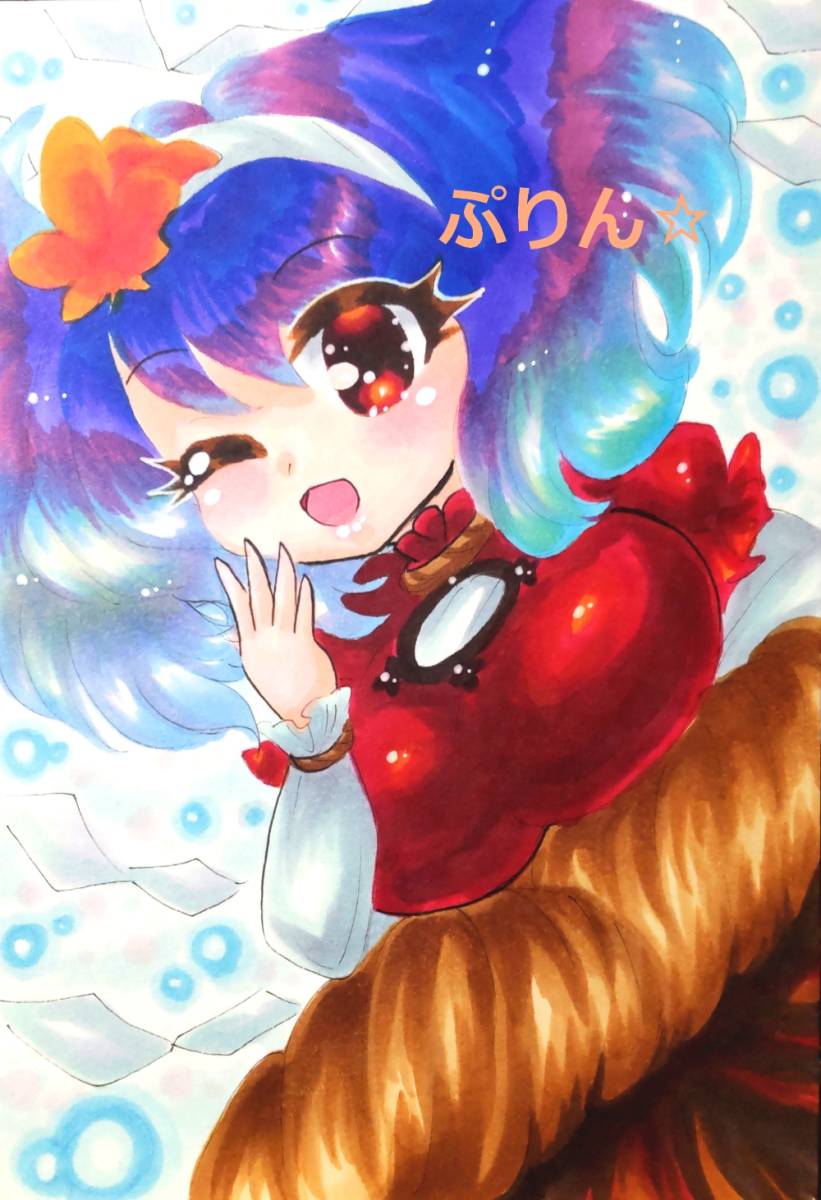 同人手描きイラスト◇オリジナル・創作 腰羽エルフちゃん◇A5＋おまけ
