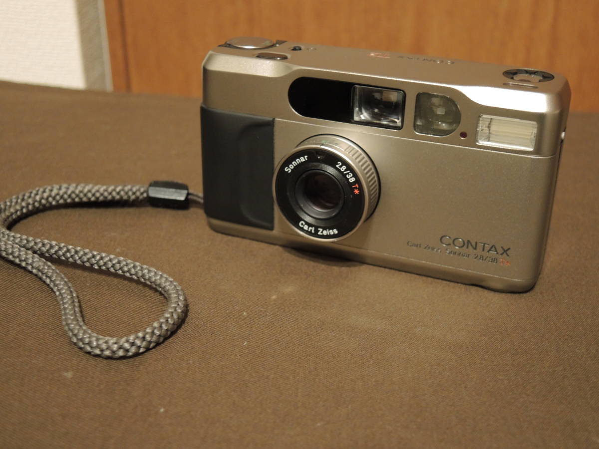 CONTAX コンタックス T2 シルバー コンパクトカメラ ソフトケース付き 