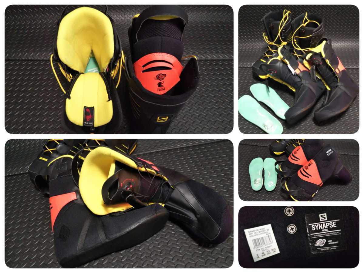 ☆美品☆試乗1日使用☆SALOMON SYNAPSE WIDE 26.5㎝ スノーボード