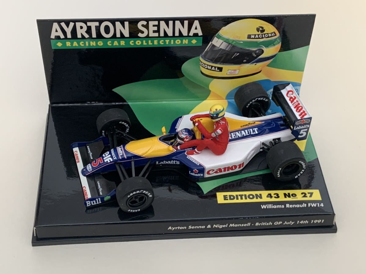 1/43 アイルトンセナ ＆マンセルWilliams Renault FW14 ミニカー 【送料無料】1/43 Minichamps Senna Collection Williams