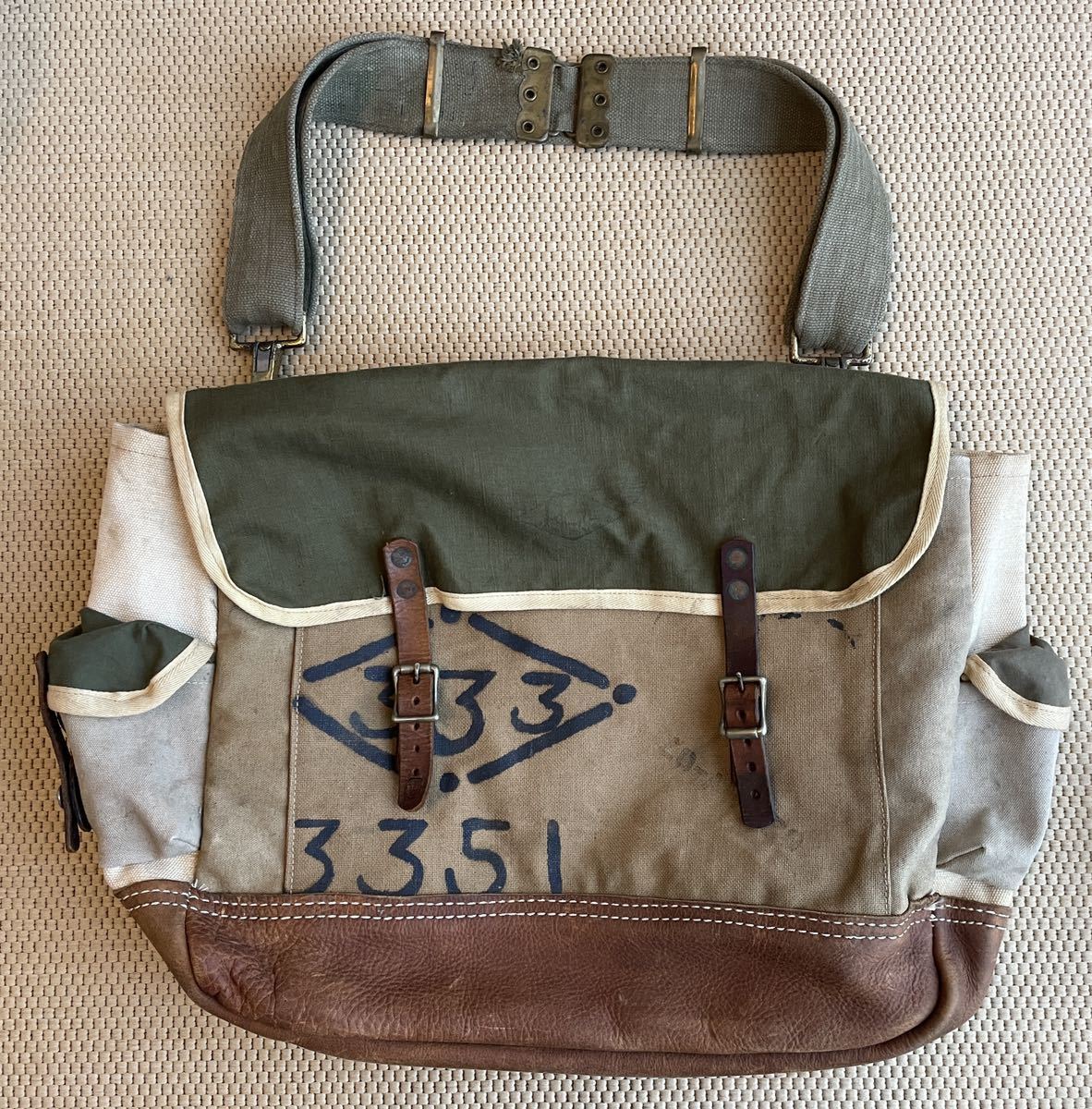希少《USA製》RRL×Judy Augur ショルダー メール バッグ レア ダブルアールエル ポロラルフローレン J AUGUR DESIGN