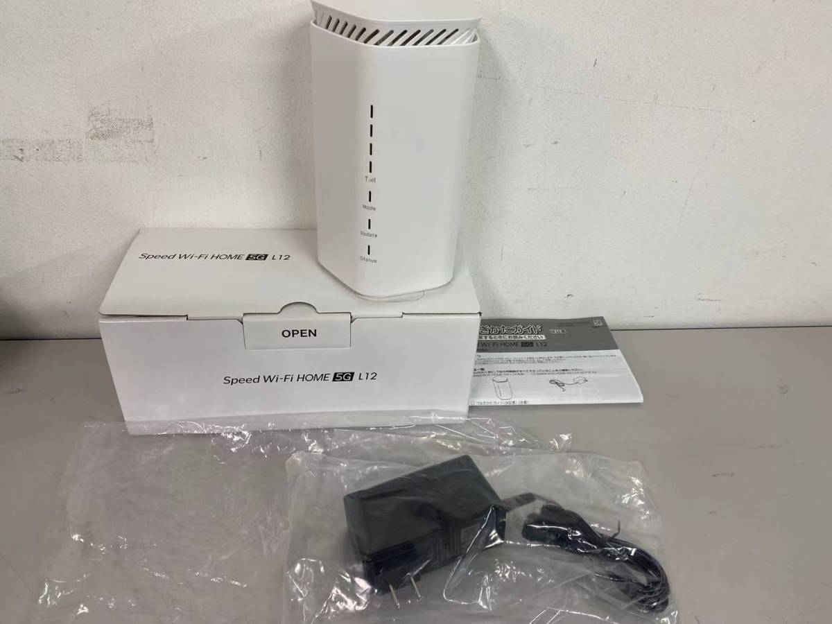 5G Wi-Fi HOME Speed L12 美品 - ホワイト NAR02 美品Speed ホーム