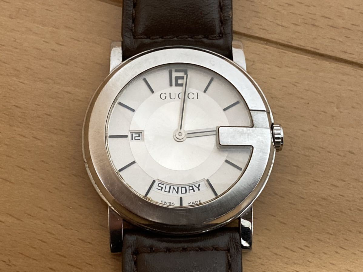 100%新品，爆買い】 グッチ GUCCI 101M 腕時計 メンズ SWISS MADE 電池