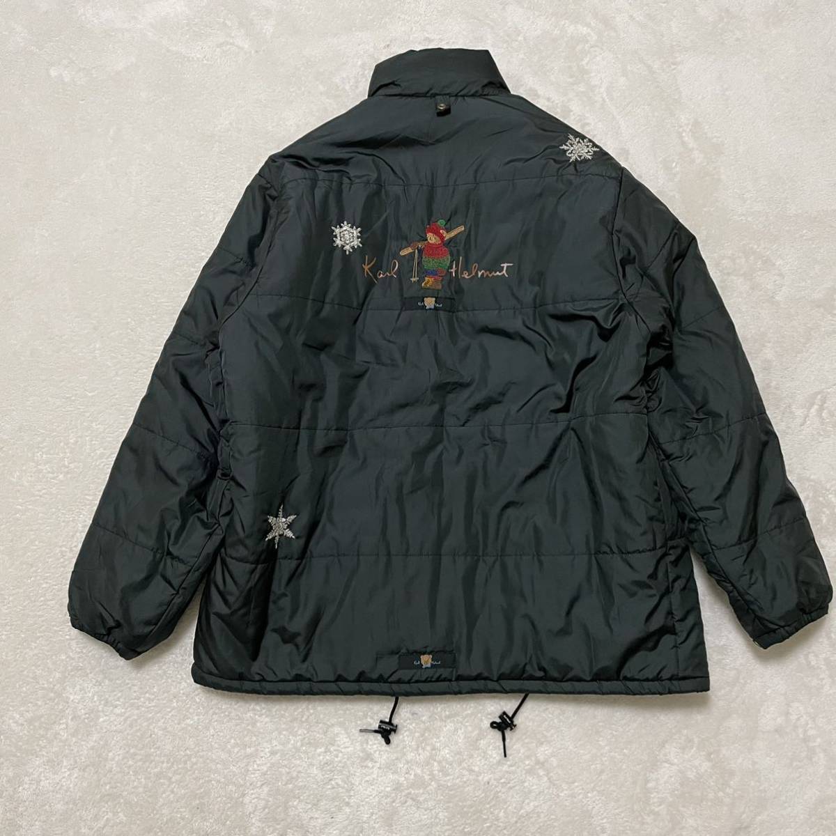 カールヘルム　karl helmut 中綿アウター　コート　熊　スキー　ジャケット　黒　古着　ピンクハウス　金子功
