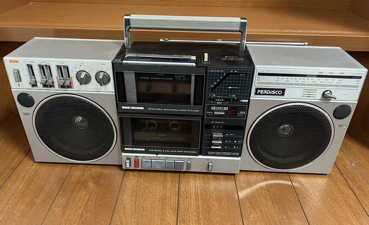 HITACHI 昭和レトロ ラジカセ TRK-W1