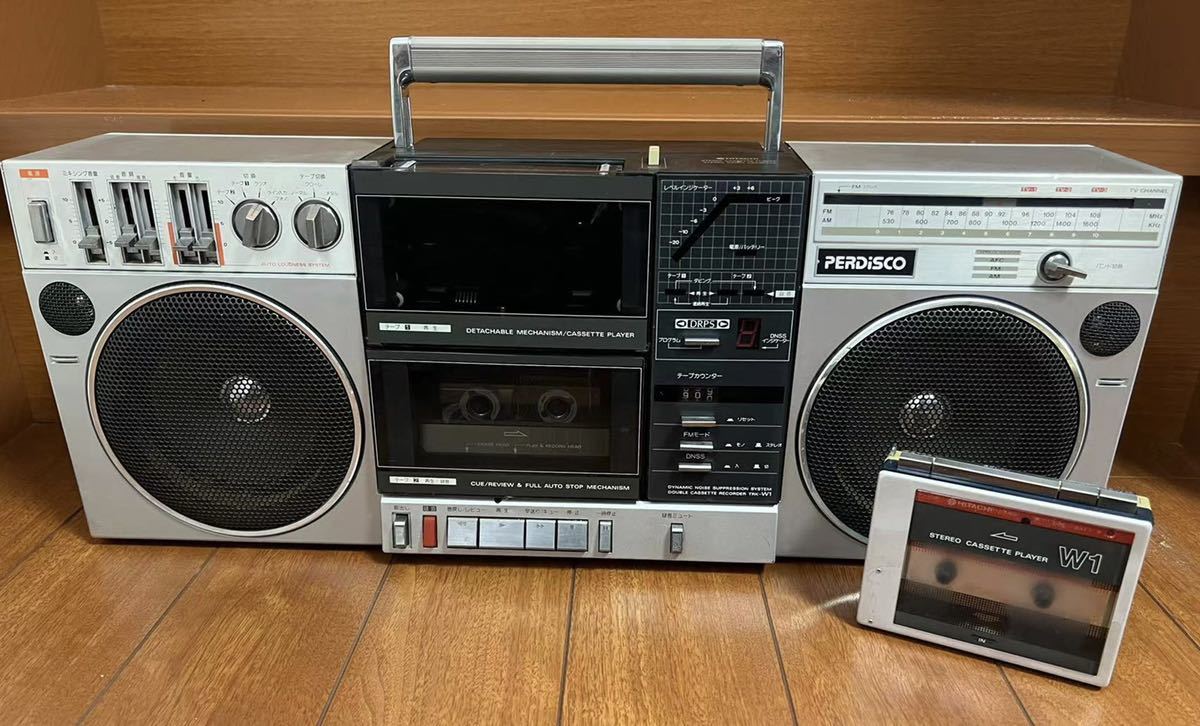 HITACHI 昭和レトロ ラジカセ TRK-W1