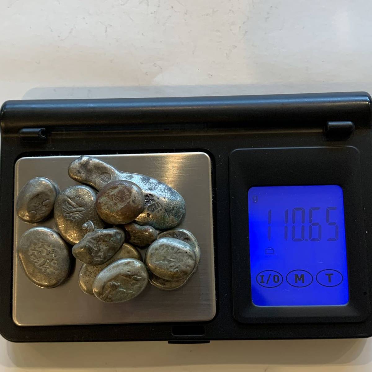 x68 豆板銀 色々 ○ 銀貨 丁銀 露銀 小判 古銭 コイン 貨幣 硬貨 江戸時代