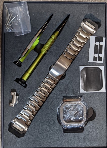 G-SHOCK カスタム用 5610系用 メタル 代替品 交換 互換品 316L