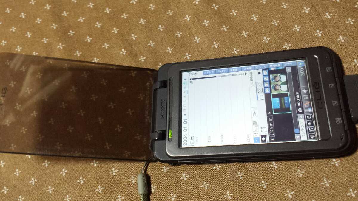 SONY CLIE PEG-TH55 クリエ CSK-003 PDA ACアダプター付 ジャンク現状 