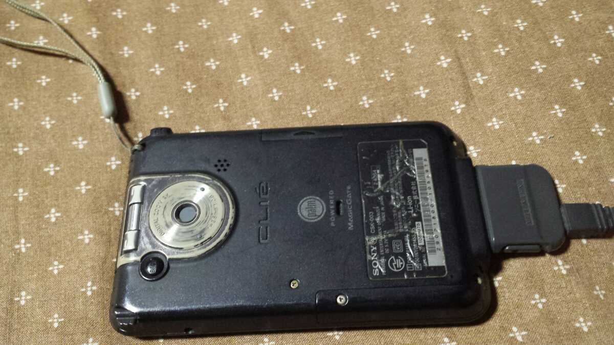 SONY CLIE PEG-TH55 クリエ CSK-003 PDA ACアダプター付 ジャンク現状 