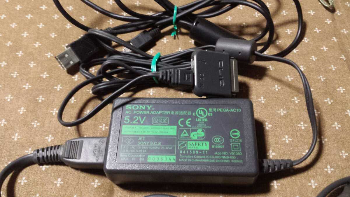 SONY CLIE PEG-TH55 クリエ CSK-003 PDA ACアダプター付 ジャンク現状 