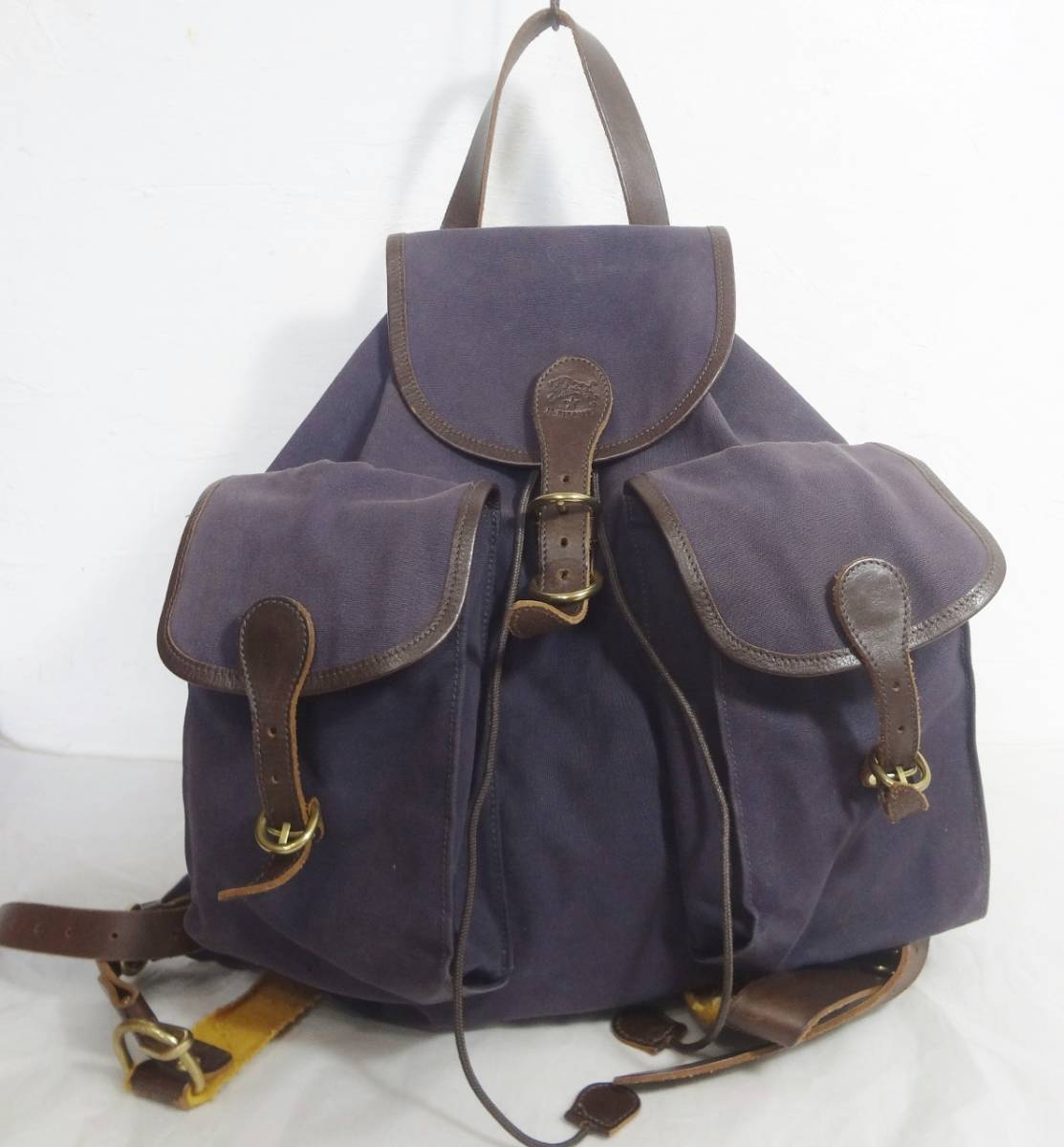 良品 希少】 IL BISONTE イルビゾンテ リュック バッグ レザー 