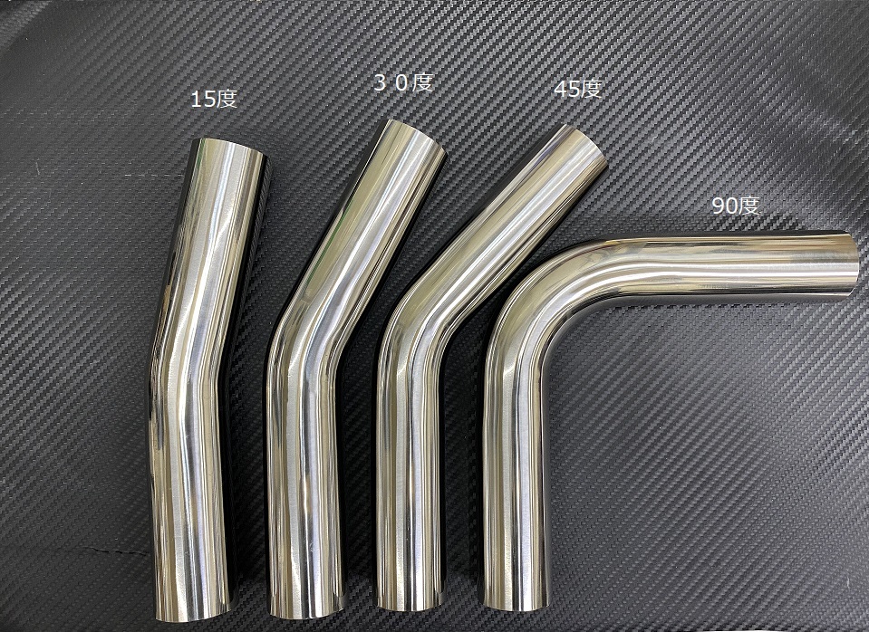SUS304 ステンレス曲げパイプ 45φ×1.5t×40cm 90° 研磨 ステンレス