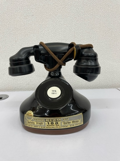未開栓】Jim BEAM French Cradle Phone Decanter Bourbon Whiskey 