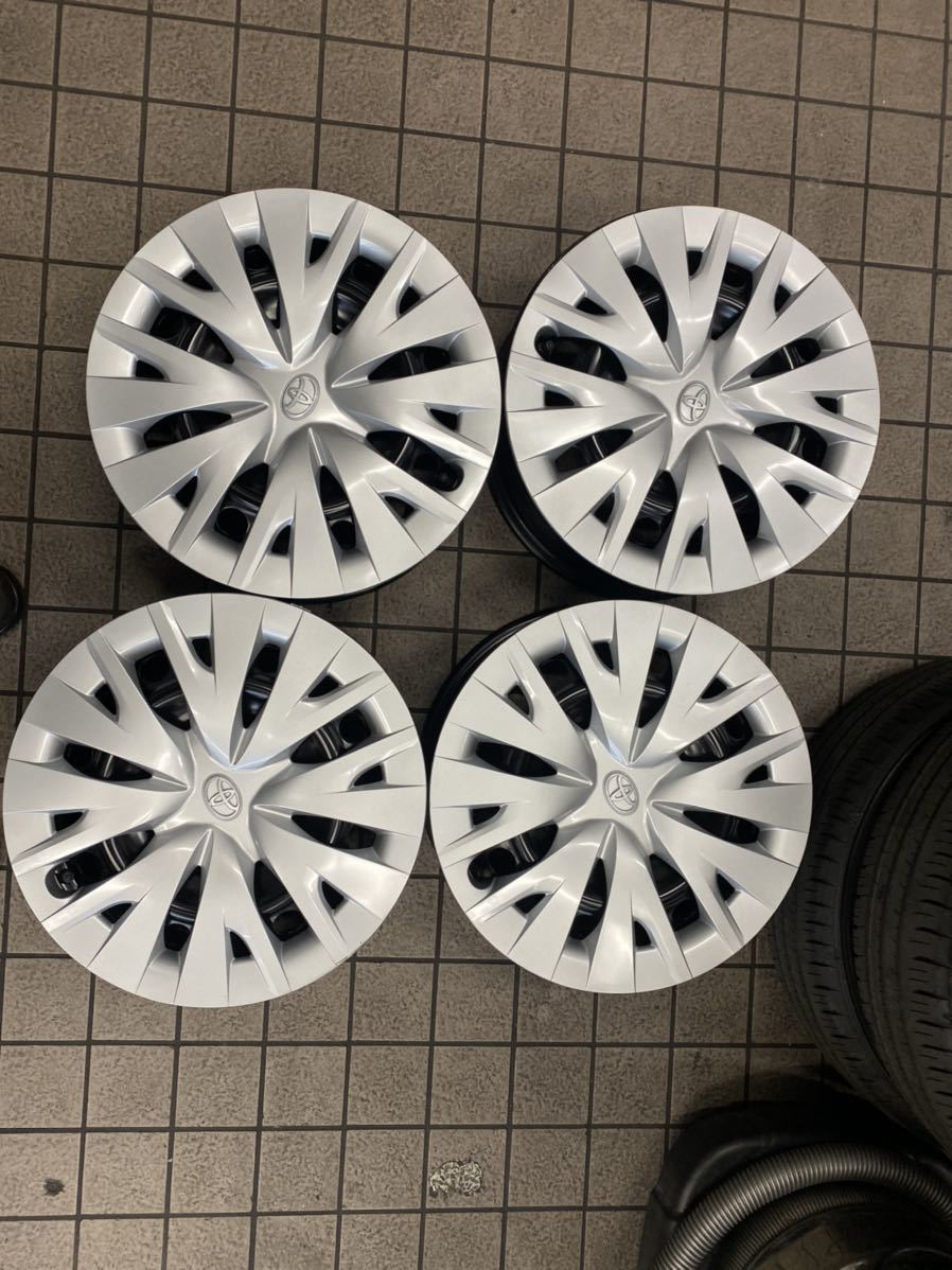 新型ヤリス 新車外し スチールホイール 純正ホイール ホイールキャップ 15インチ 6J PCD100 4穴 MXPH10 MXPH15