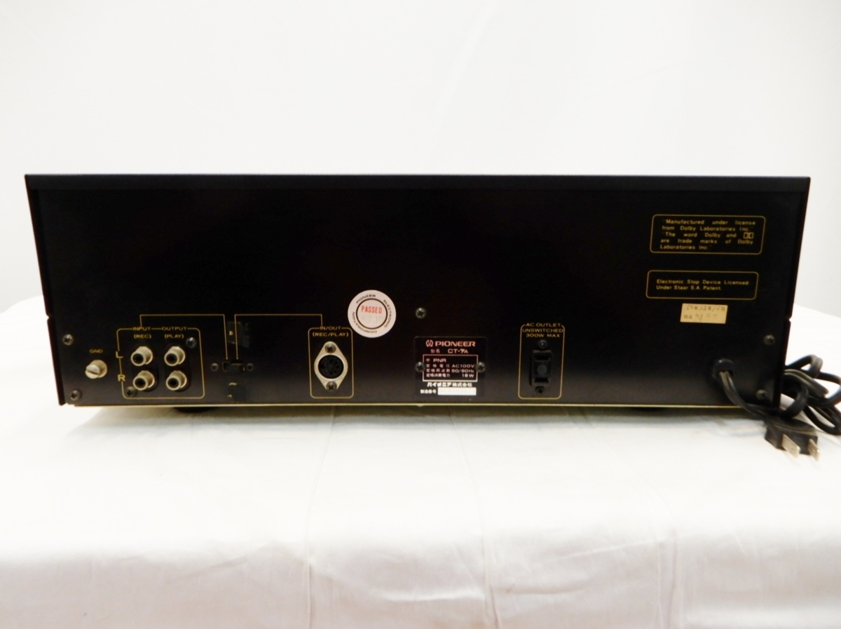 希少Pioneer パイオニア カセットデッキ CT-770 昭和 レトロ