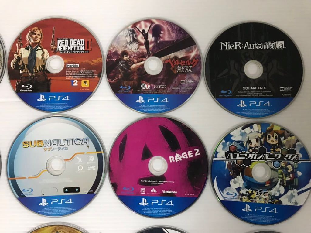 PS4ソフト 20枚まとめ売り ディスクのみ ジャンク PlayStation4 龍が 